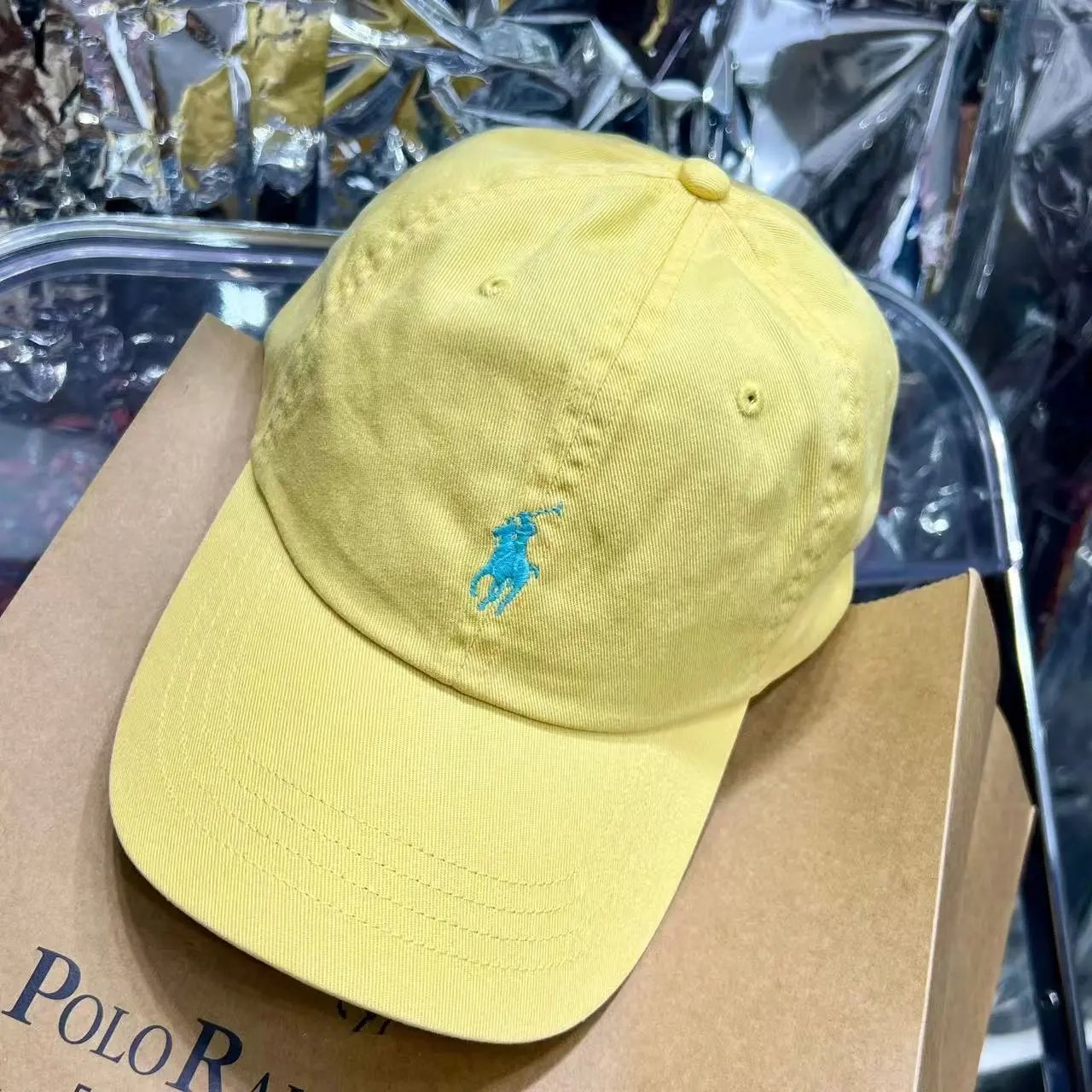Ralph Lauren Polo Bear Embroidered Baseball Cap Beige - 6