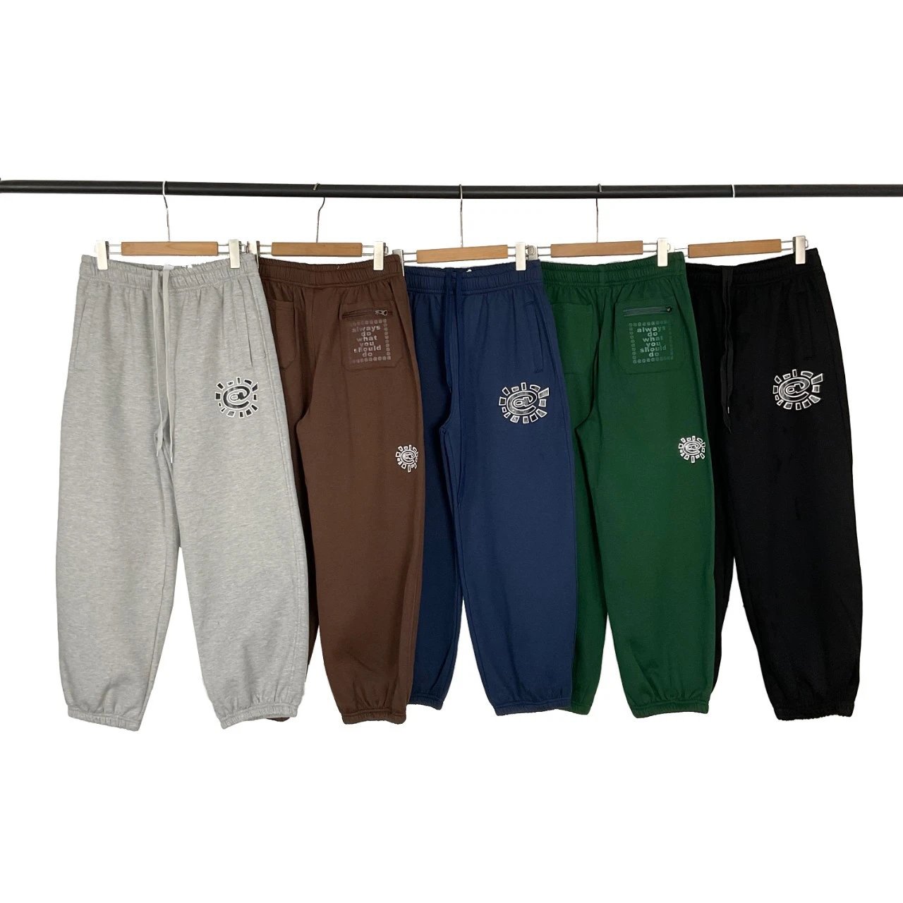 Sun-Print Fleece-Lined Casual Pants photo 2