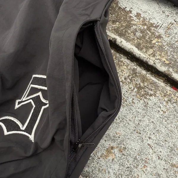 Supreme Gothic Logo Windbreaker Pants Black - 15