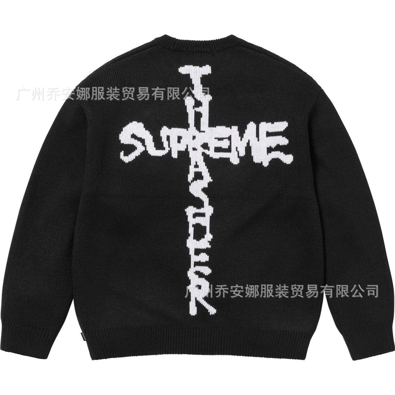 Crew Neck Retro Patterned Sweater photo 2