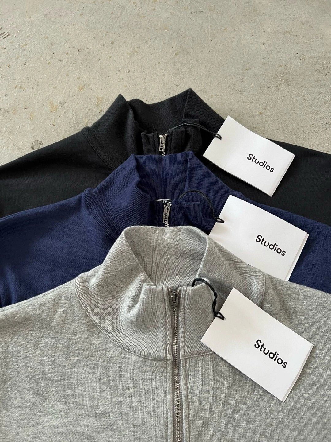 A Bathing Ape Studios Logo Pullover Navy Blue Hoodie - 9