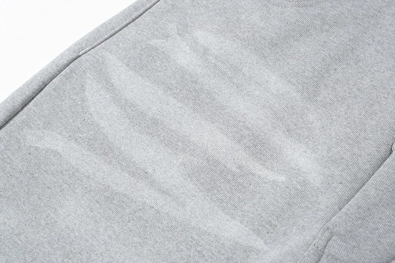 Design Wide-Leg Straight-Cut Gray Denim Jeans - 7
