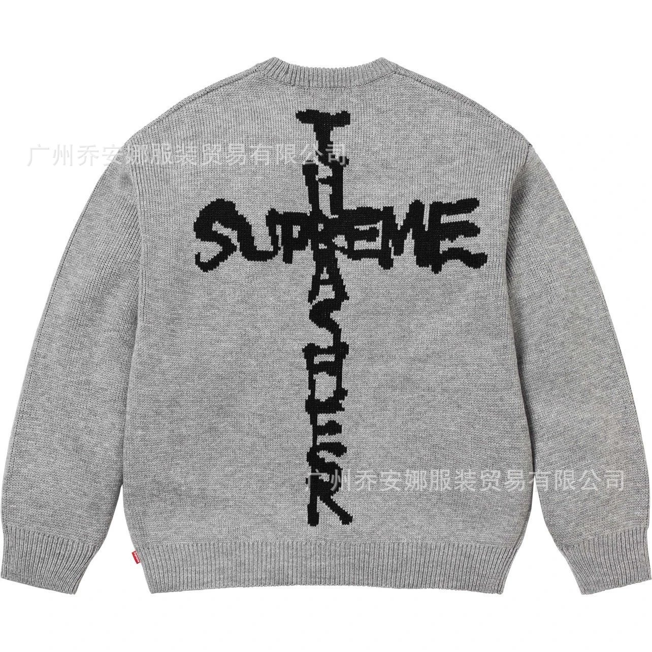Crew Neck Retro Patterned Sweater photo 3