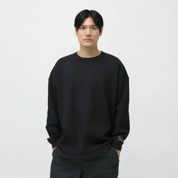 A Bathing Ape Waffle Knit Crewneck Beige Sweater - 10