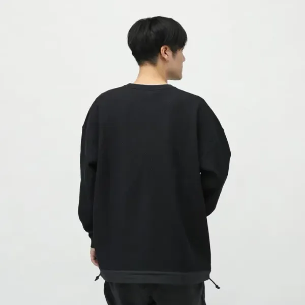 A Bathing Ape Waffle Knit Crewneck Beige Sweater - 13