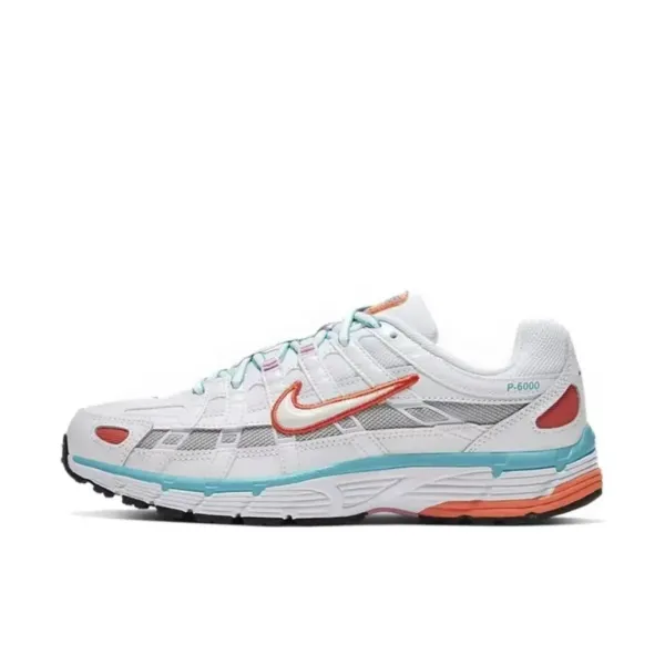 Nike P-6000 White Aqua Orange Running Shoes - 1