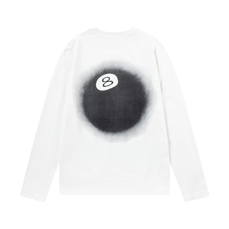 Stussy Letter Print Crew Neck Long-Sleeve T-Shirt photo 4