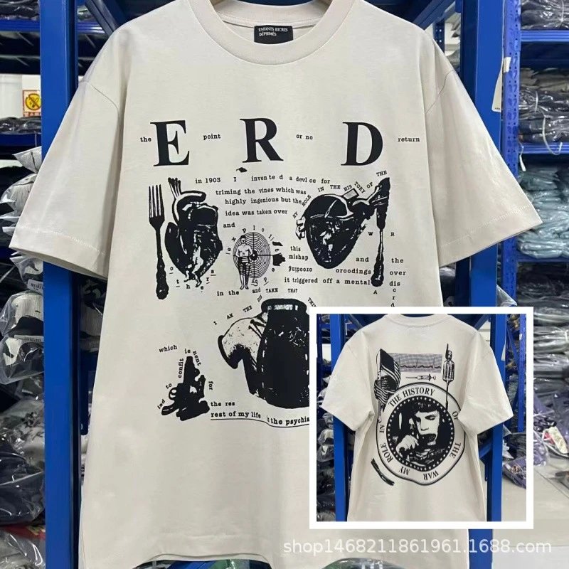 ERD Print Washed Hoodie photo 8