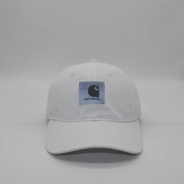 Carhartt WIP Script Logo Patch Cap White Baseball Cap - 8