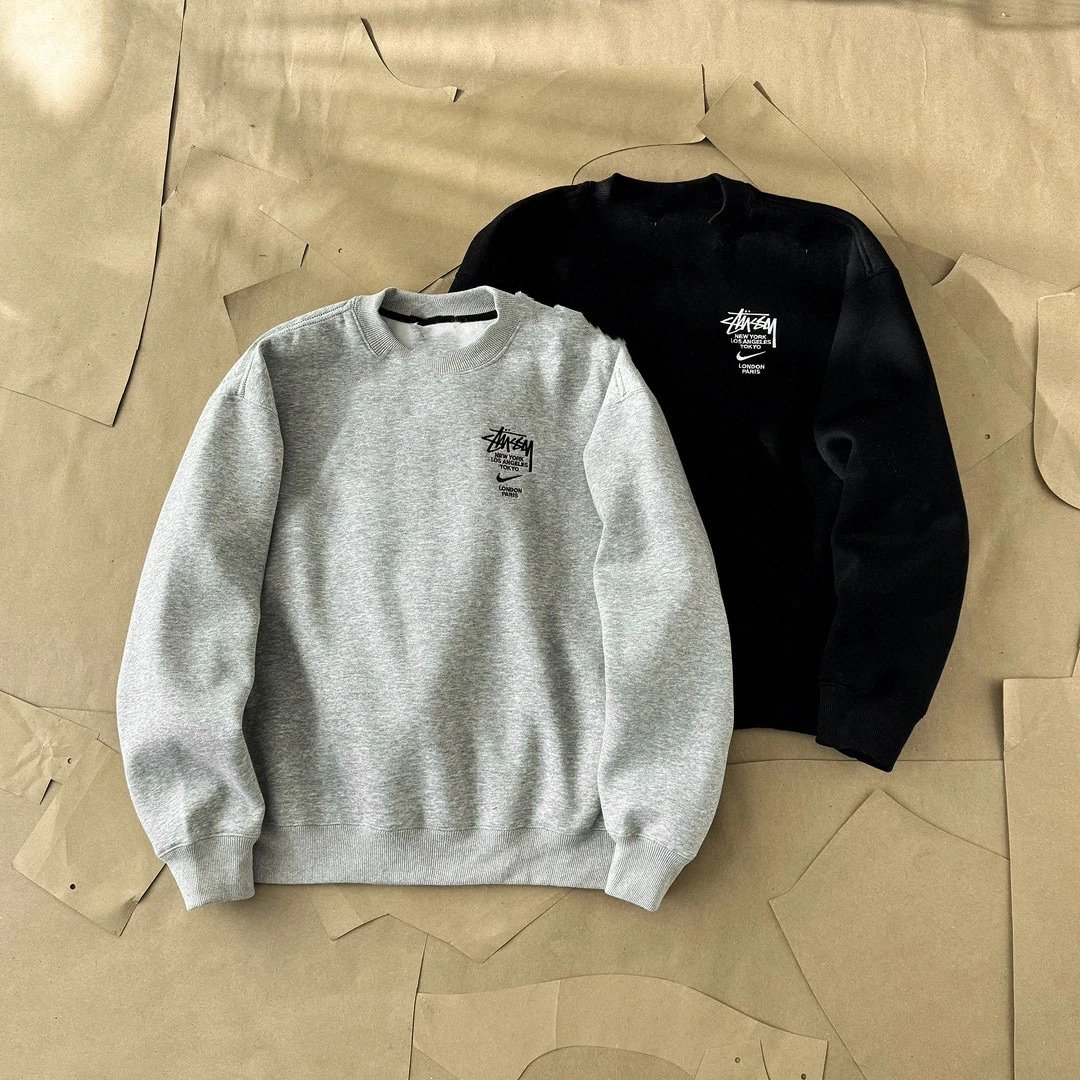 Embroidered Logo Fleece Sweatshirt
