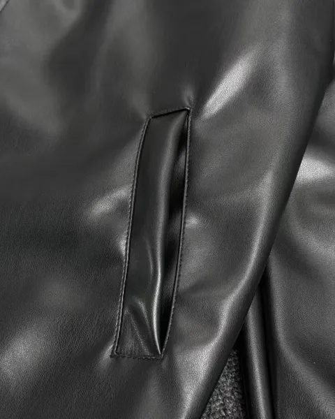 Polo Ralph Lauren Leather Jacket Black - 16