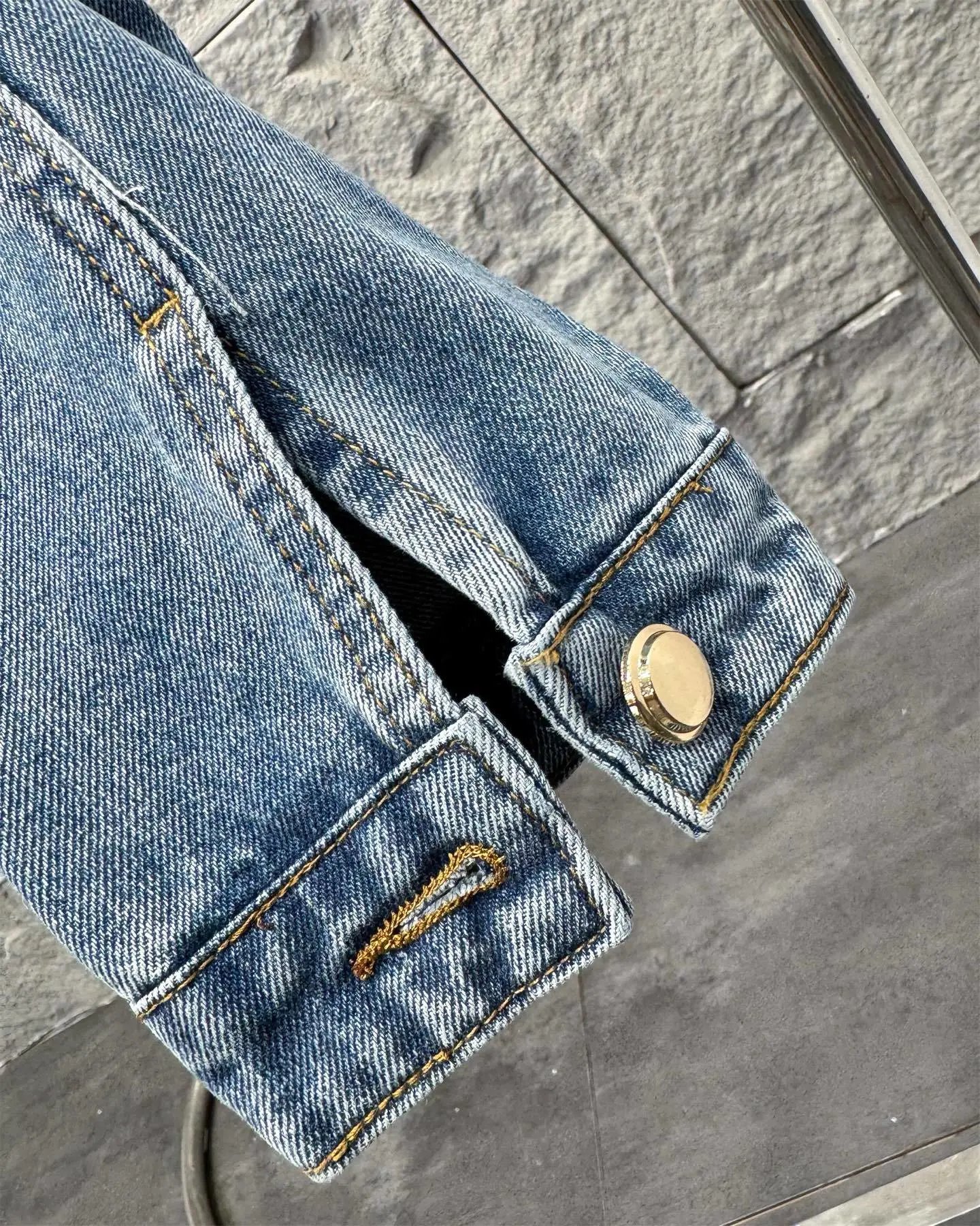 MIU Long-Sleeved Denim Jacket photo 8