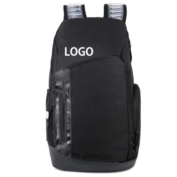 Custom Logo Black Sporty Backpack - 1