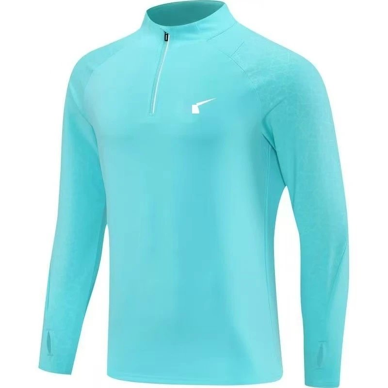 Nike Tracksuits Half-Zip Training Tracksuit — 530 lake blue top high quality NK Retroreflective