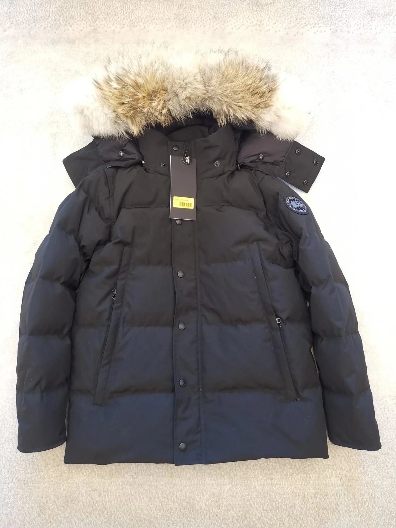 Canada Goose Black Fur Hooded Parka