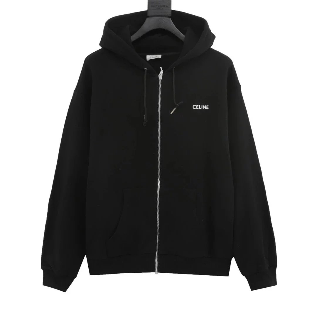 Celine Black Zip-Up 