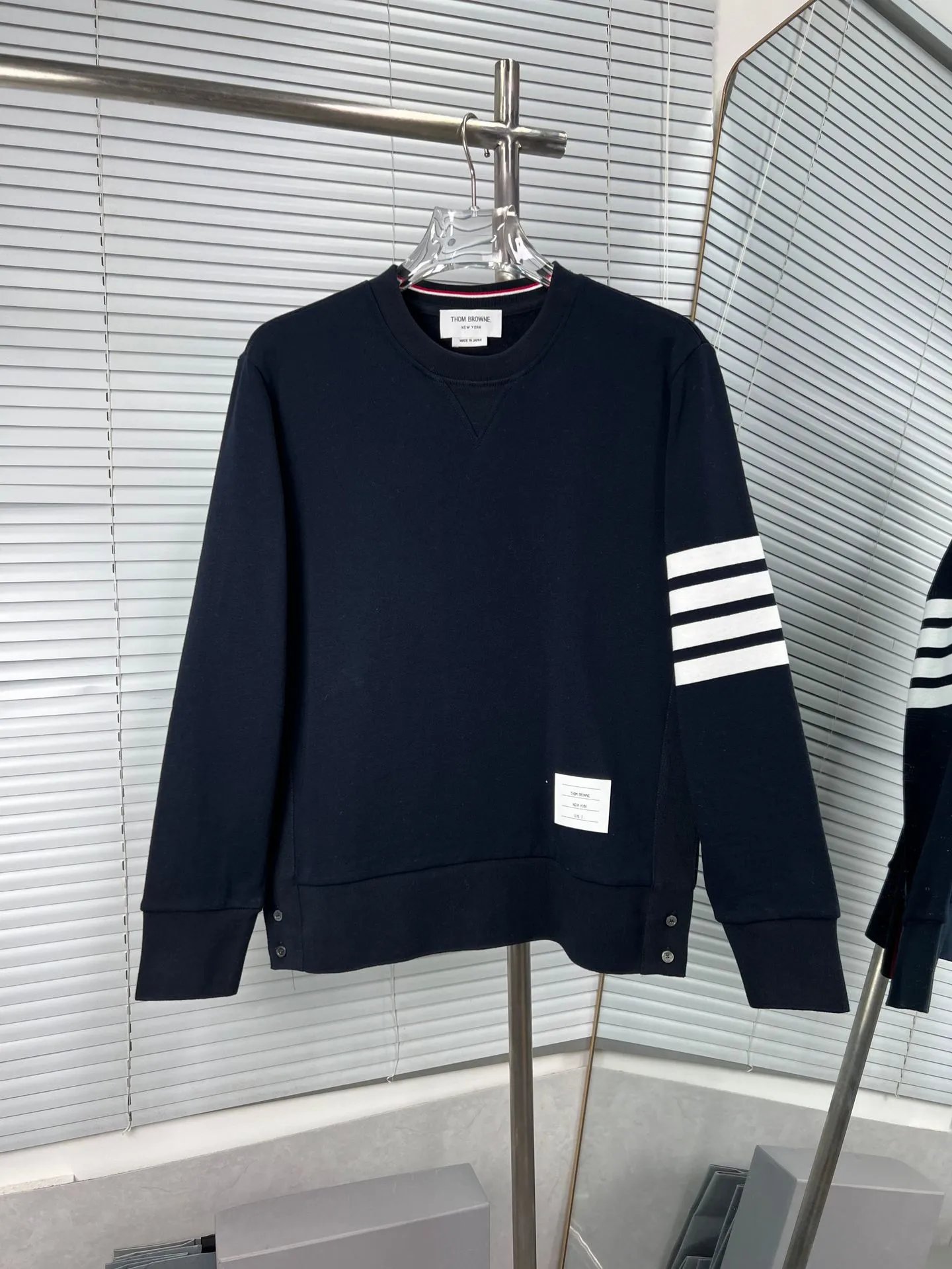 Navy blue hoodie SKU image