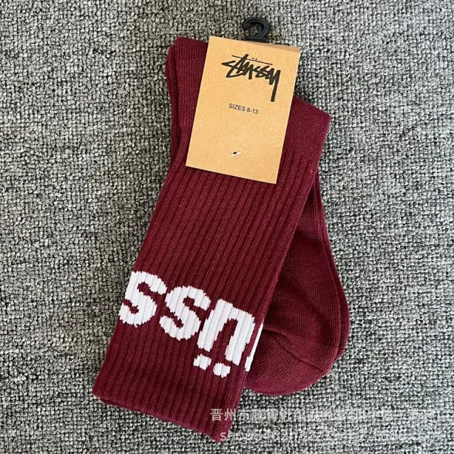 Stüssy Socks Ribbed Crew Logo product detail image 5