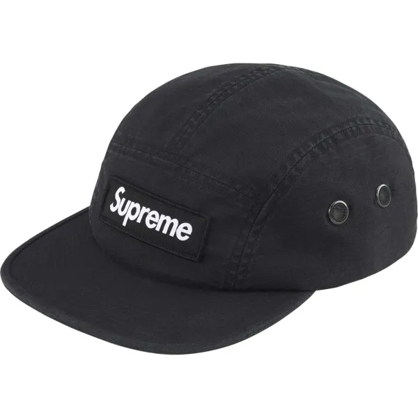 Supreme S Logo Washed Cotton Baseball Cap Green - 11