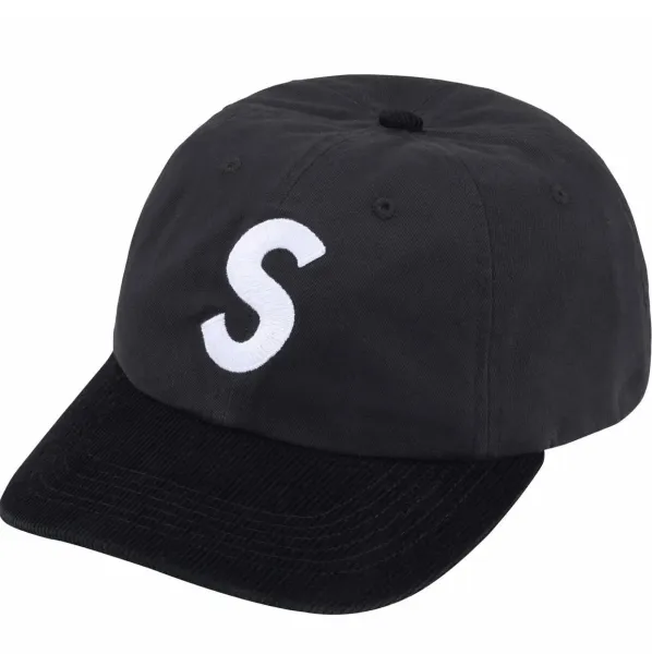 Supreme S Logo Washed Cotton Baseball Cap Green - 26
