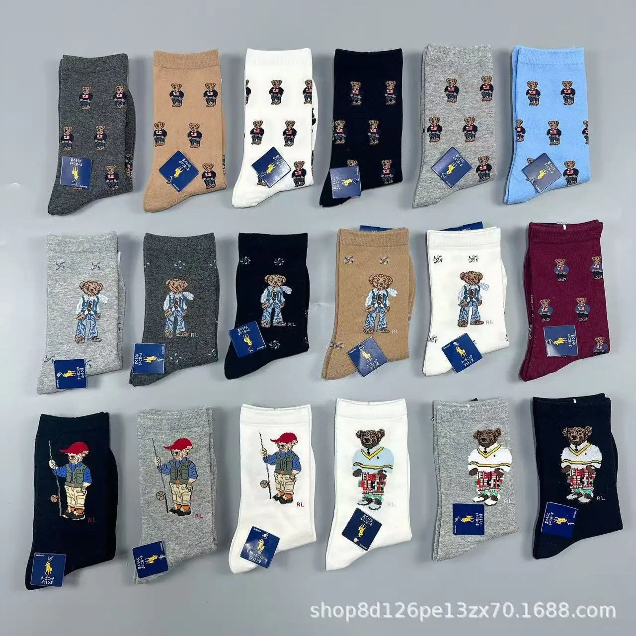 Polo Ralph Lauren Socks Bear Crew image 1