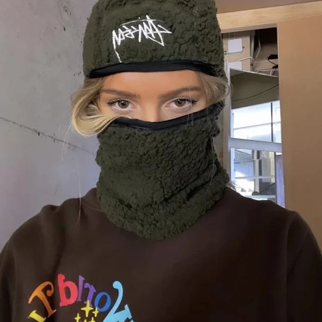 Stüssy Hats Sherpa fleece balaclava with eye opening product detail image 11