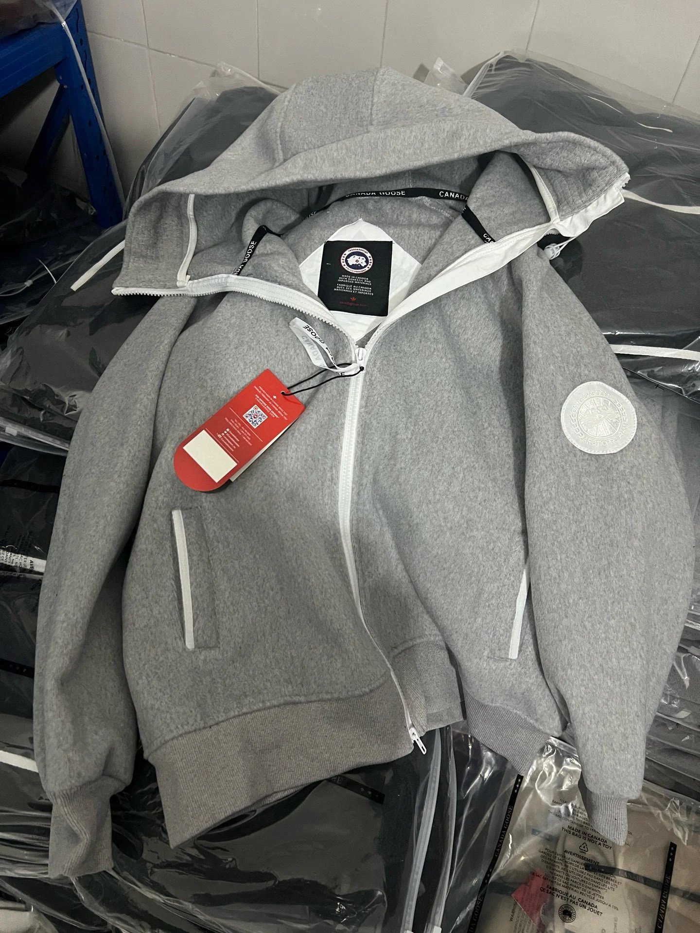 Canada Goose Fleece Hoodie Beige Hoodie - 37