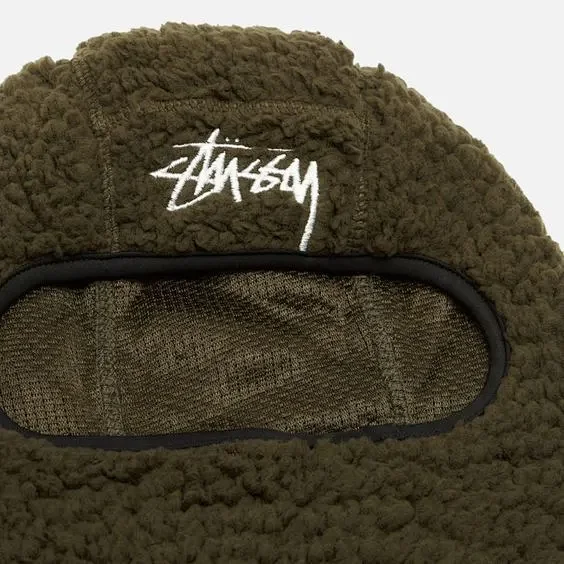 Stüssy Hats Sherpa fleece balaclava with eye opening product detail image 12