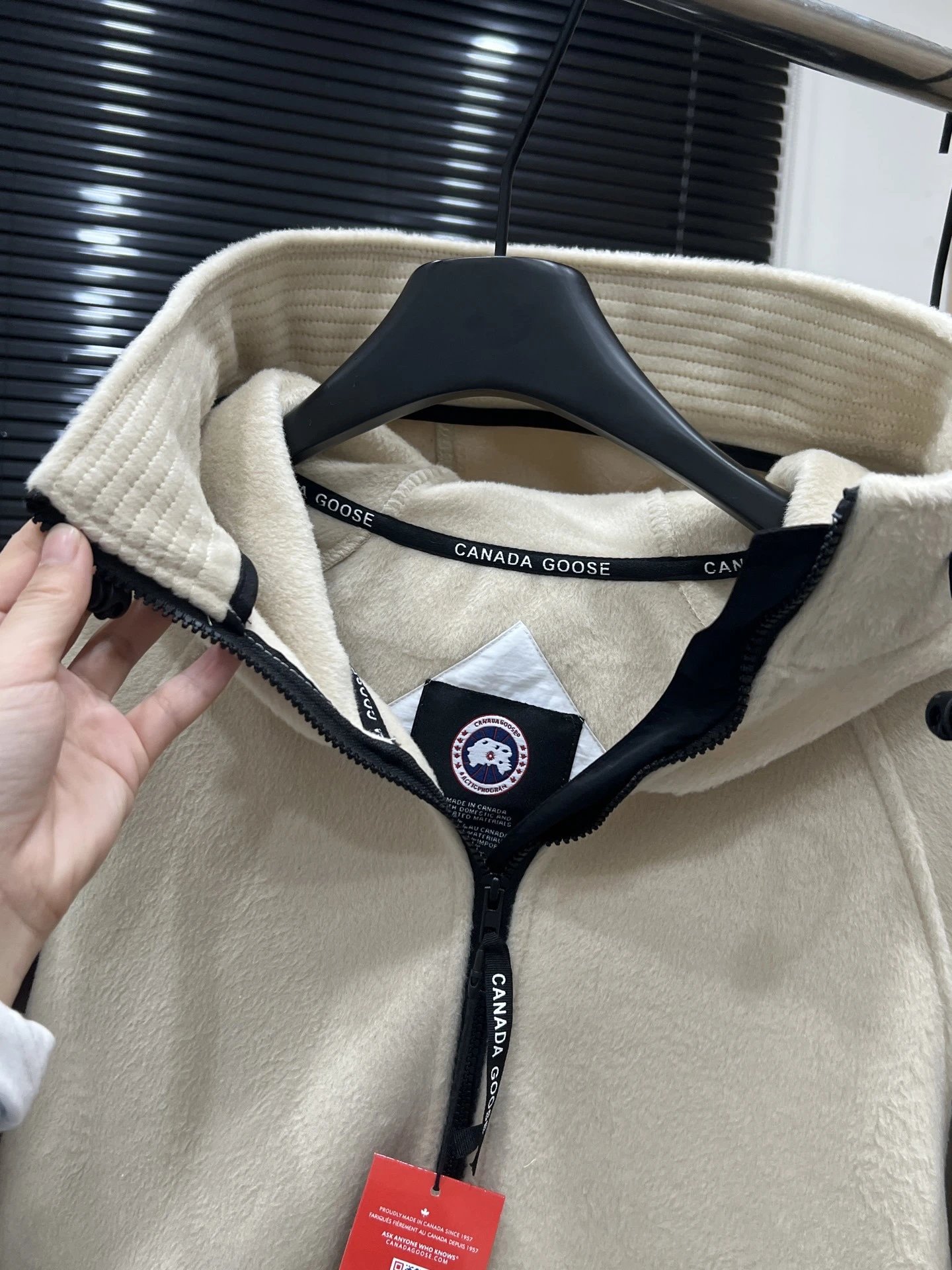Canada Goose Fleece Hoodie Beige Hoodie - 19