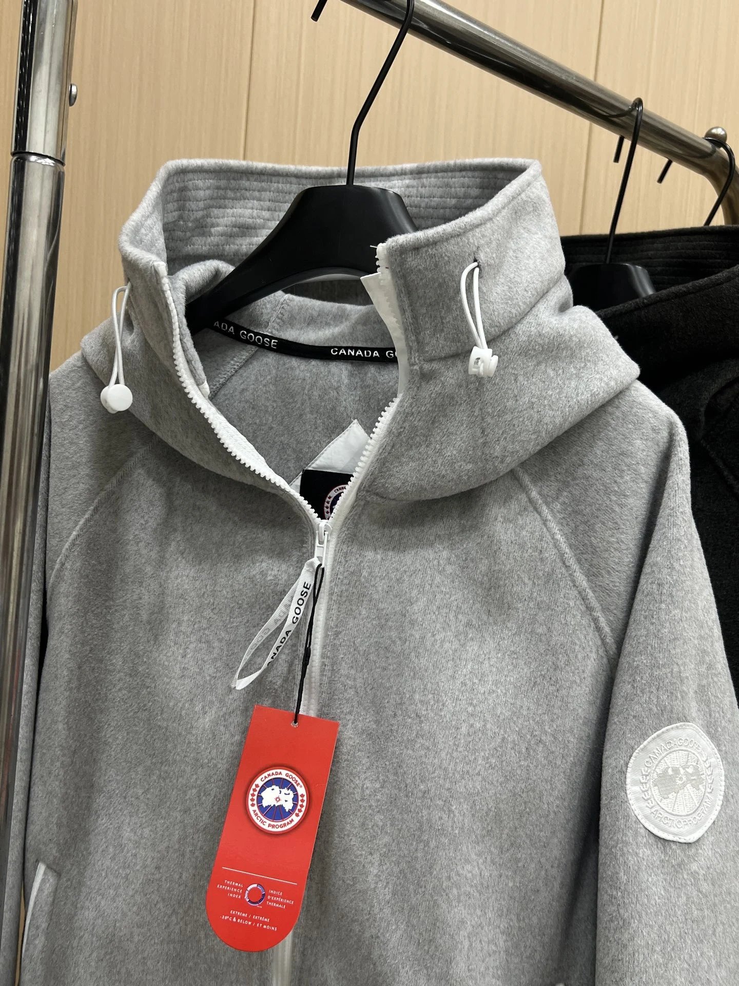 Canada Goose Fleece Hoodie Beige Hoodie - 14