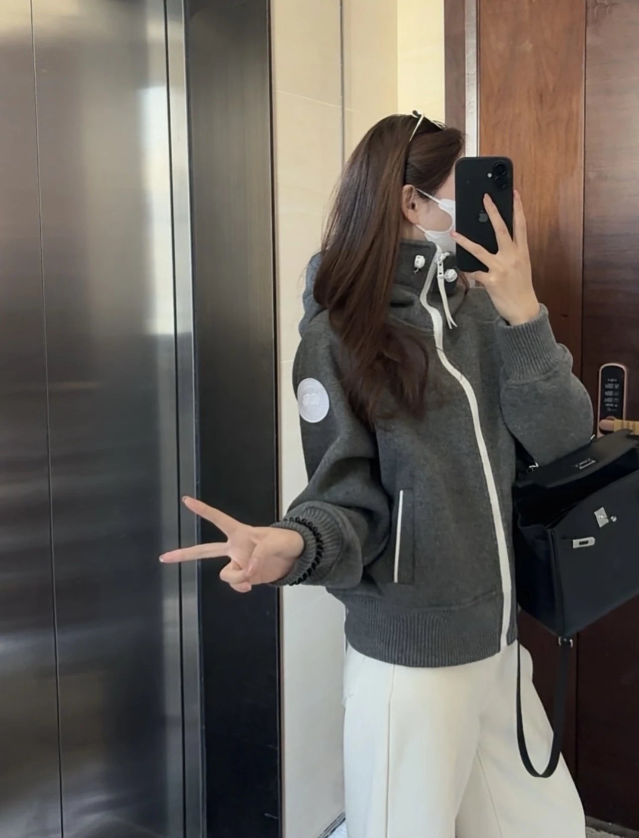 Canada Goose Fleece Hoodie Beige Hoodie - 29