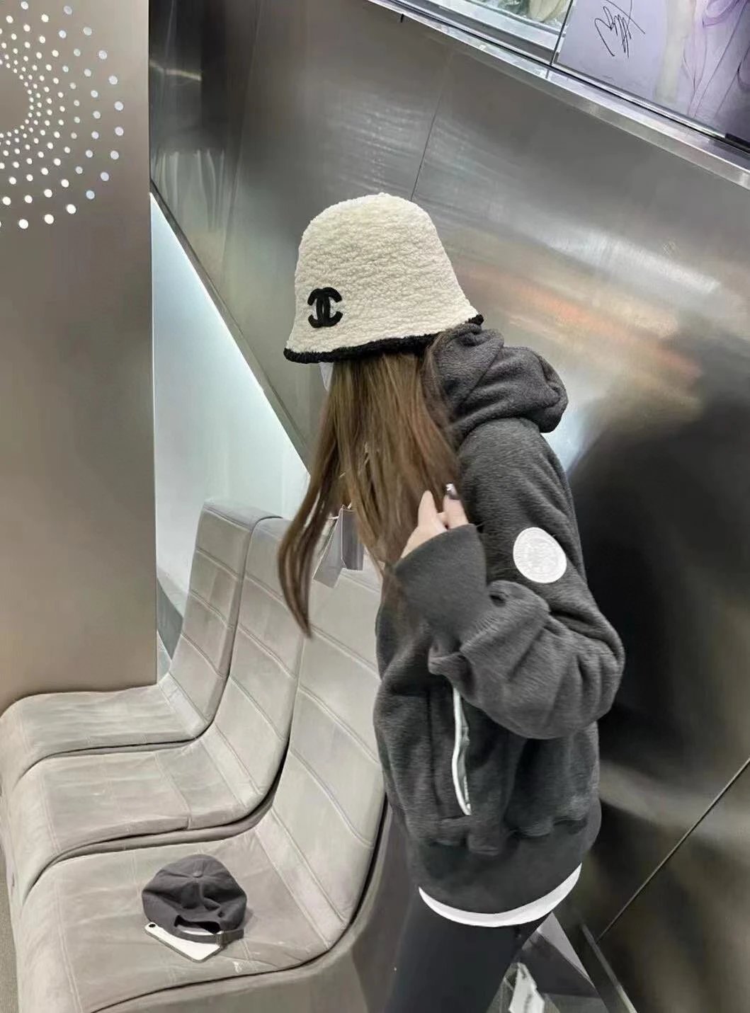 Canada Goose Fleece Hoodie Beige Hoodie - 34