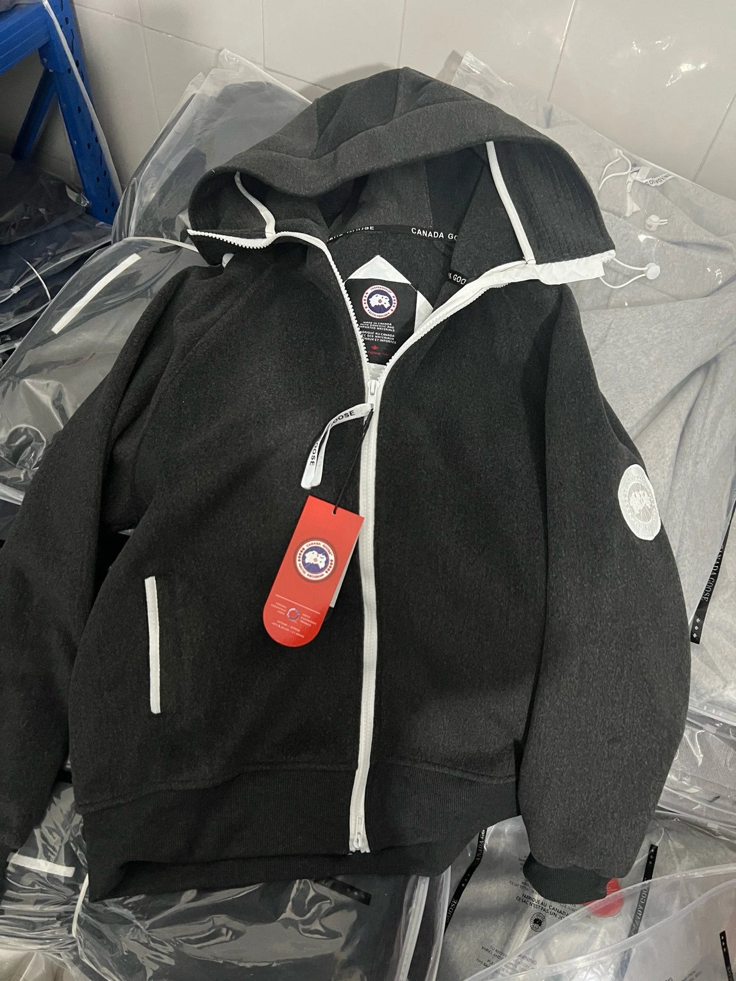 Canada Goose Fleece Hoodie Beige Hoodie - 35