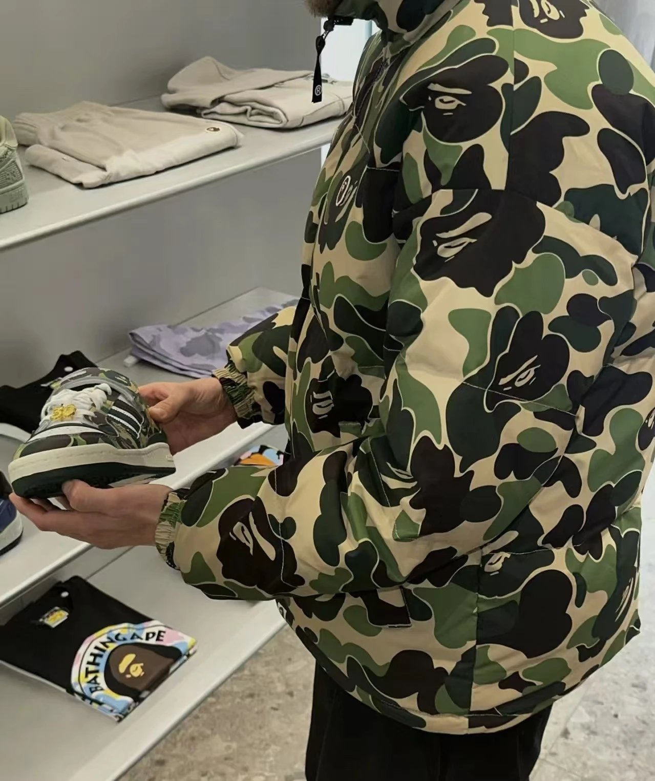 A Bathing Ape ABC Camo Puffer Jacket Multicolor Down-Jacket