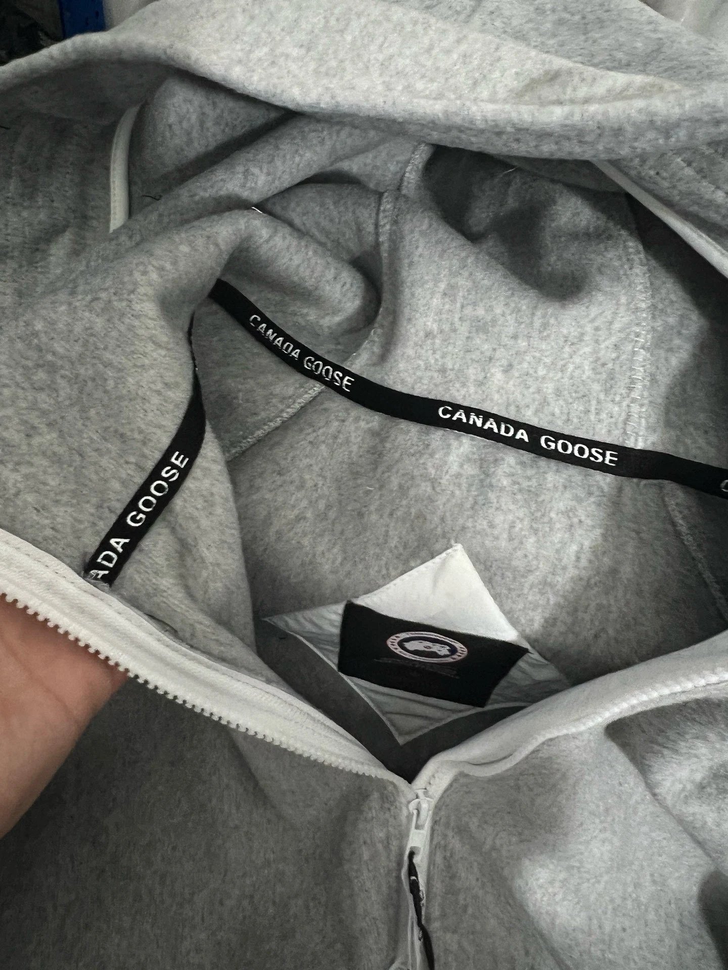 Canada Goose Fleece Hoodie Beige Hoodie - 38