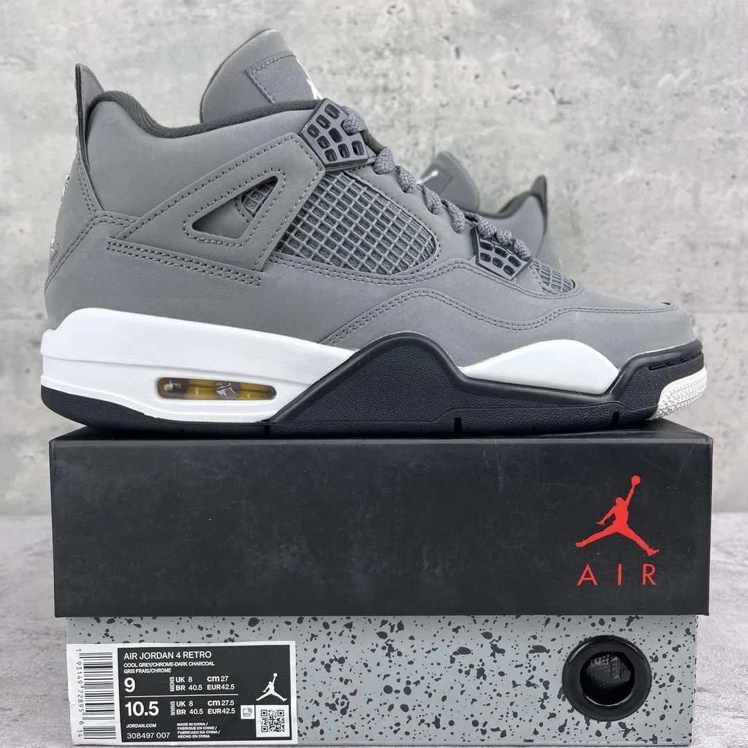 Jordan 4 Manila — Cool Gray 308497-007 colorway — USFans Spreadsheet photo