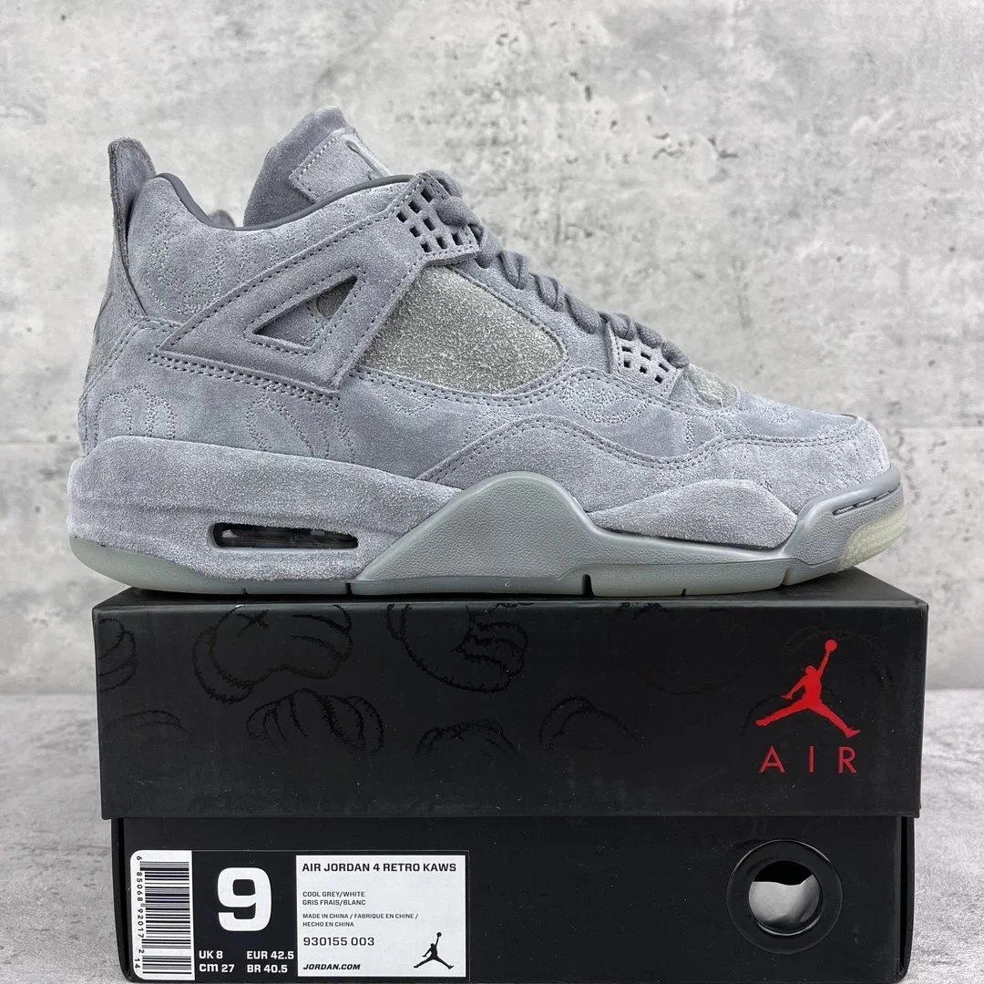 Jordan 4 Manila — 4 Kaws Grey AJ4 930155-003 colorway — USFans Spreadsheet photo