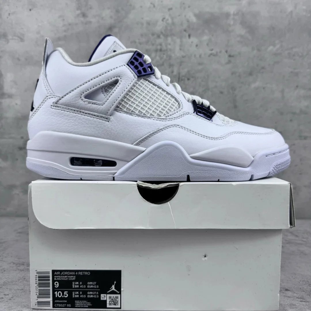 Jordan 4 Manila — White purple buckle 408452-115 colorway — USFans Spreadsheet photo
