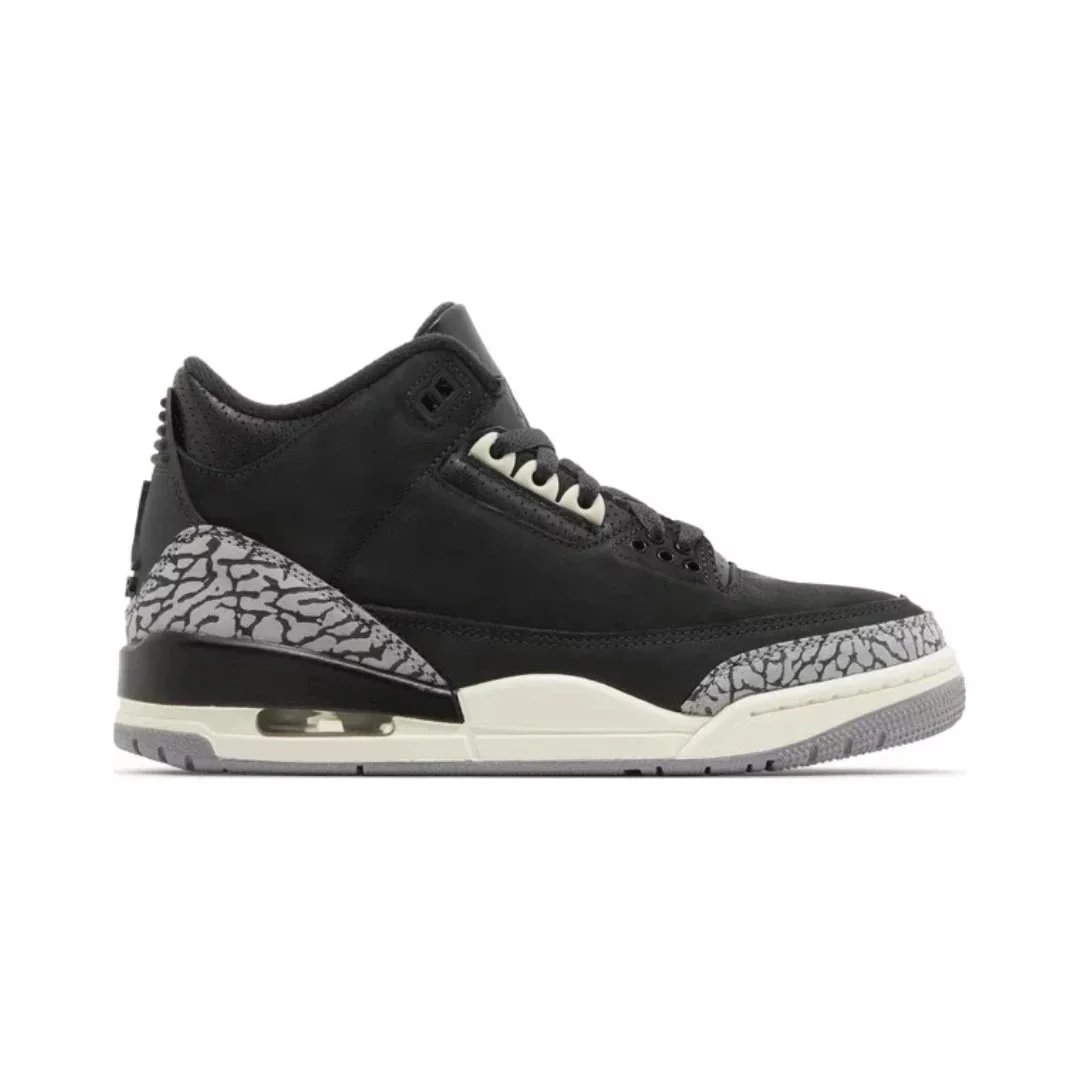 Jordan 3 Black Cat — Off Noir colorway — USFans Spreadsheet photo