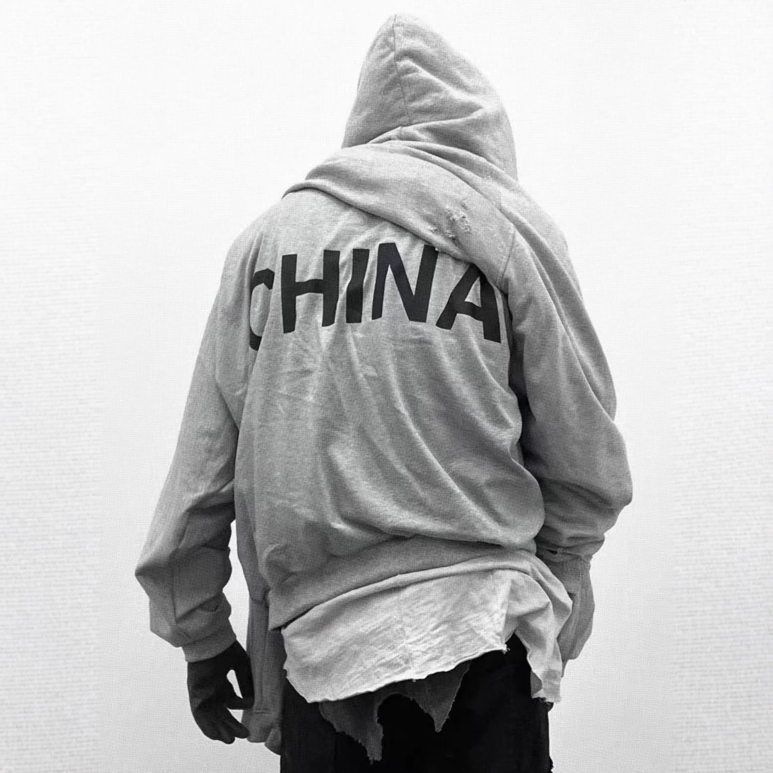 Zipper-printed Hoodie
