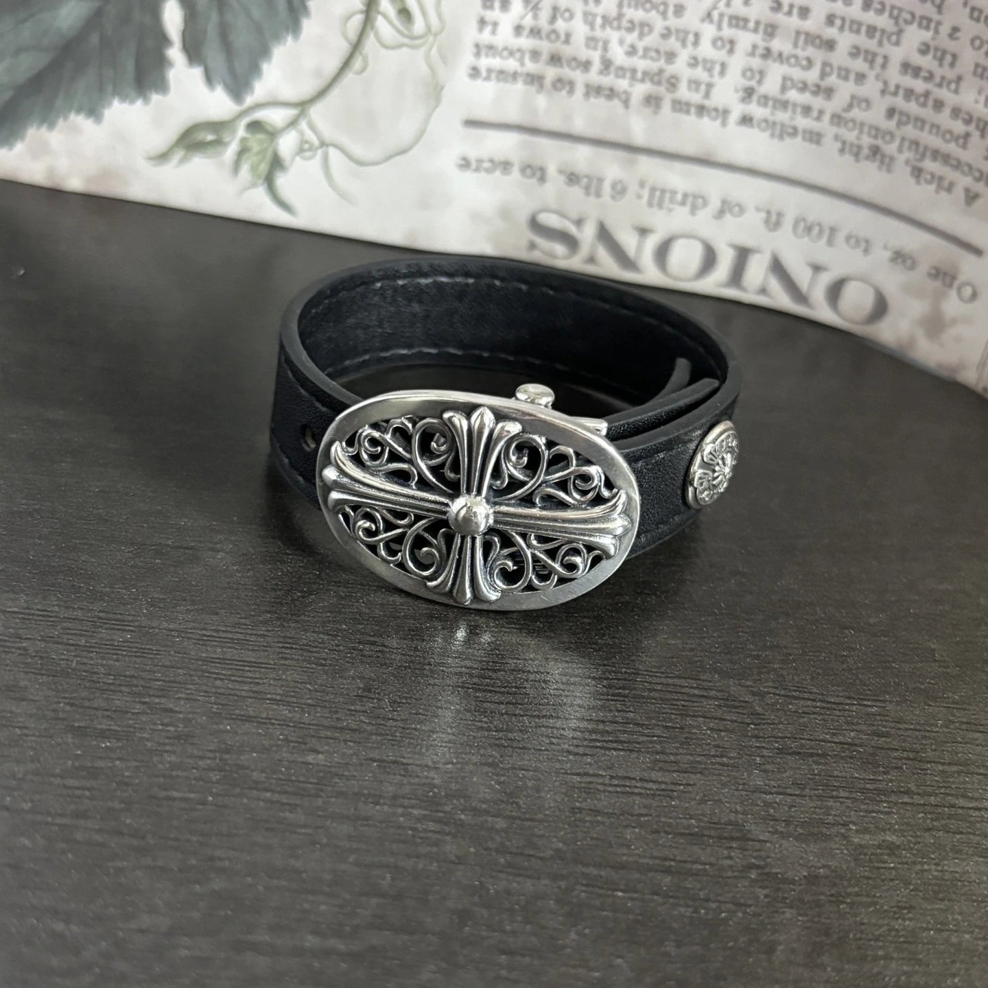 All-purpose Punk Adjustable Leather Wristband