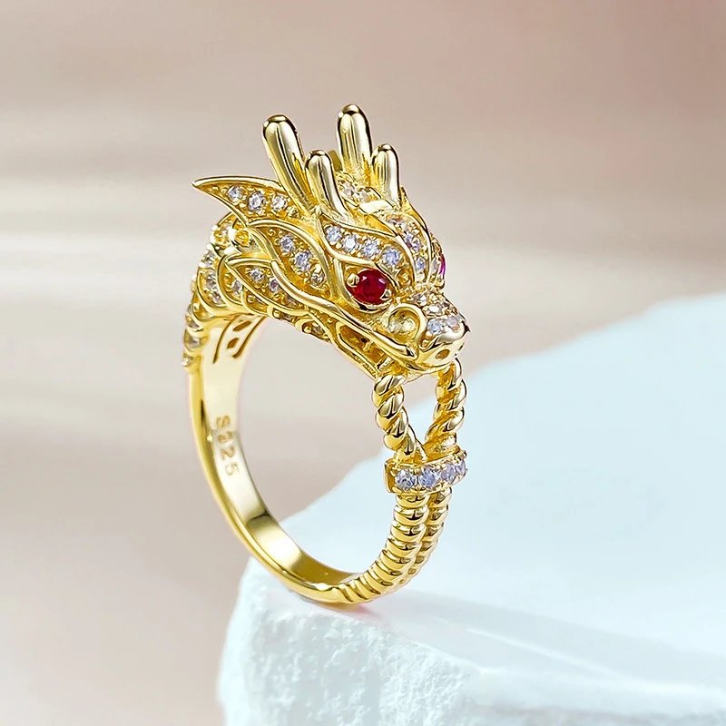 Powerful Dragon Head Ring
