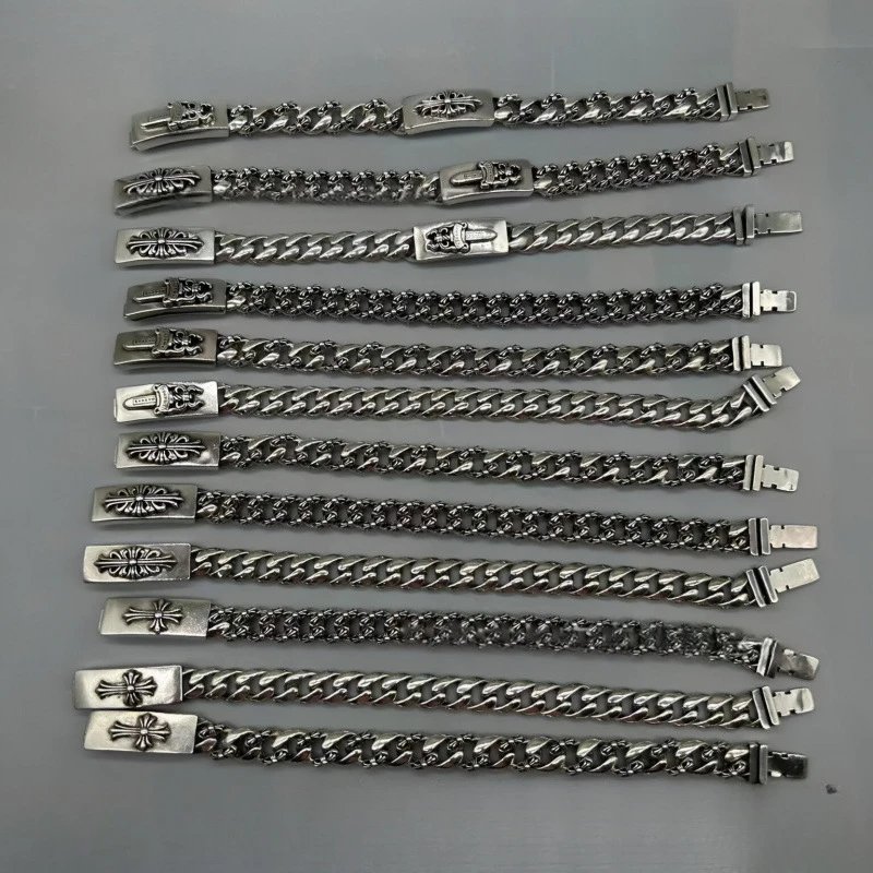 Sword Lobster Knot Thick And Thin Style Bracelet
