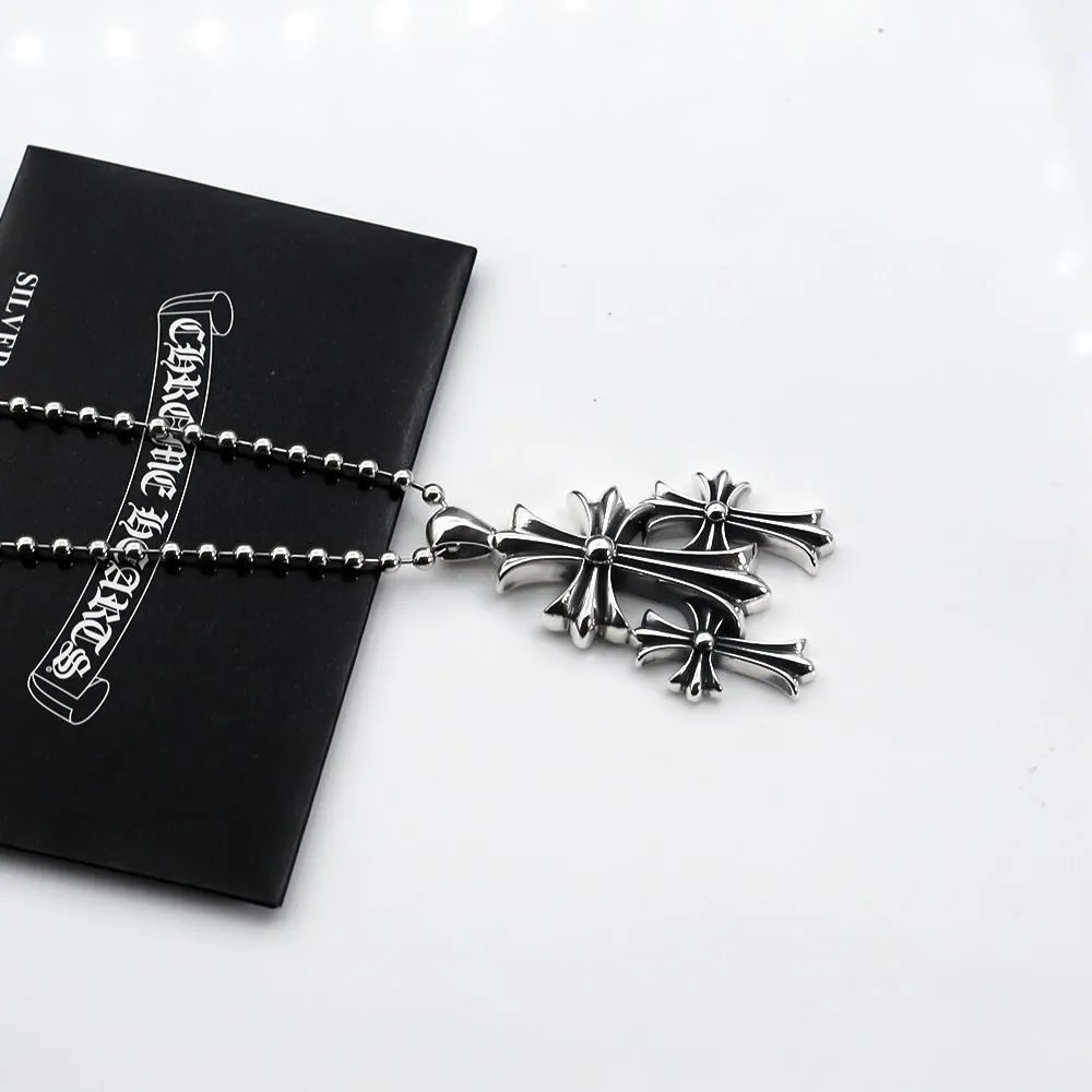 Retro Distressed Pendant Letter Chain