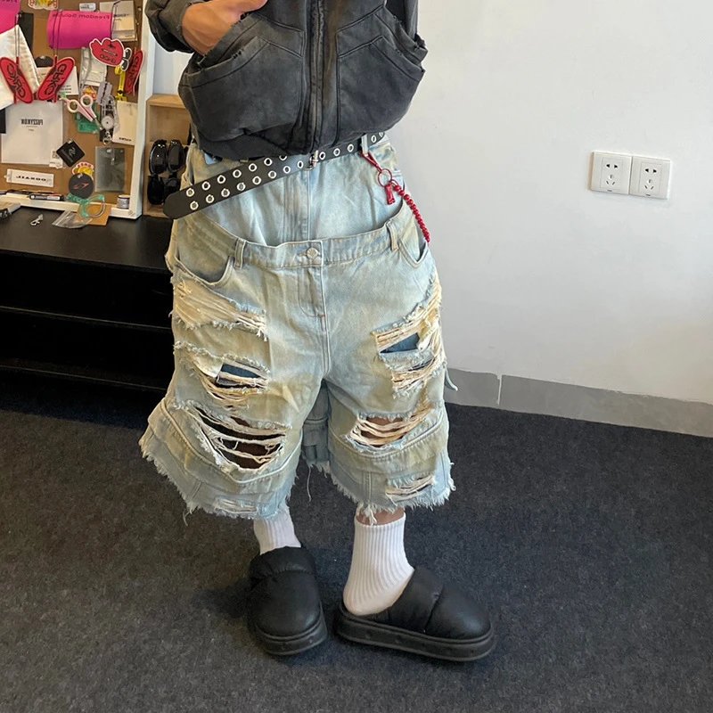 Summer Wide-leg Pants, Mid-length Pants