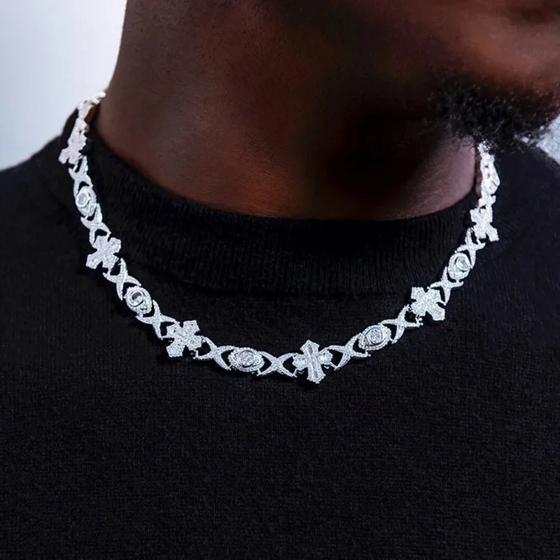 Hip-hop Gold And Silver Necklace