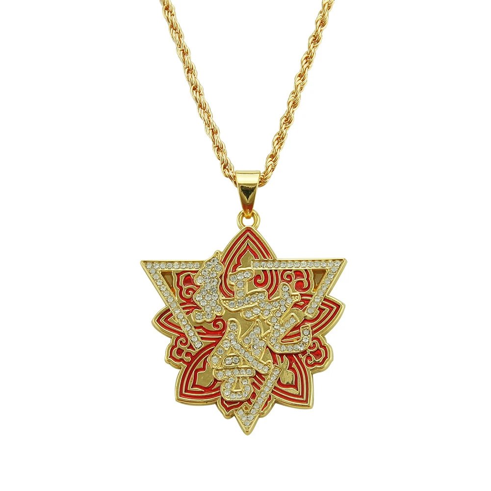 Oil-drop Diamond-inlaid Alloy Pendant Jewelry Piece