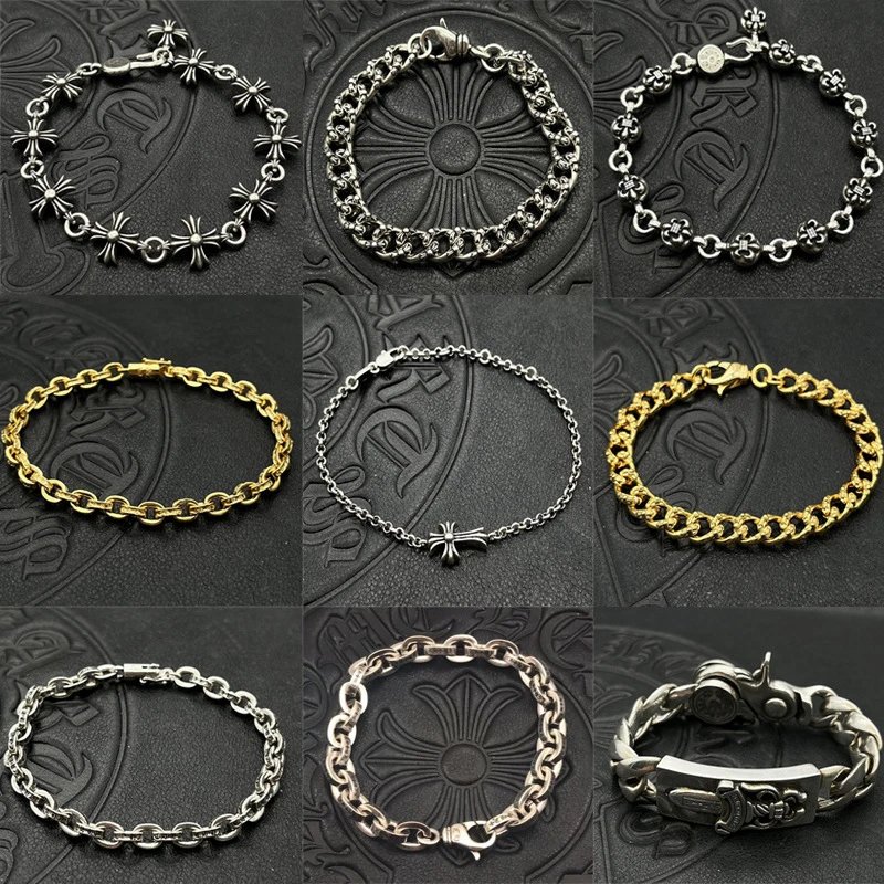 Cross-shaped Ball Chain Bracelet
