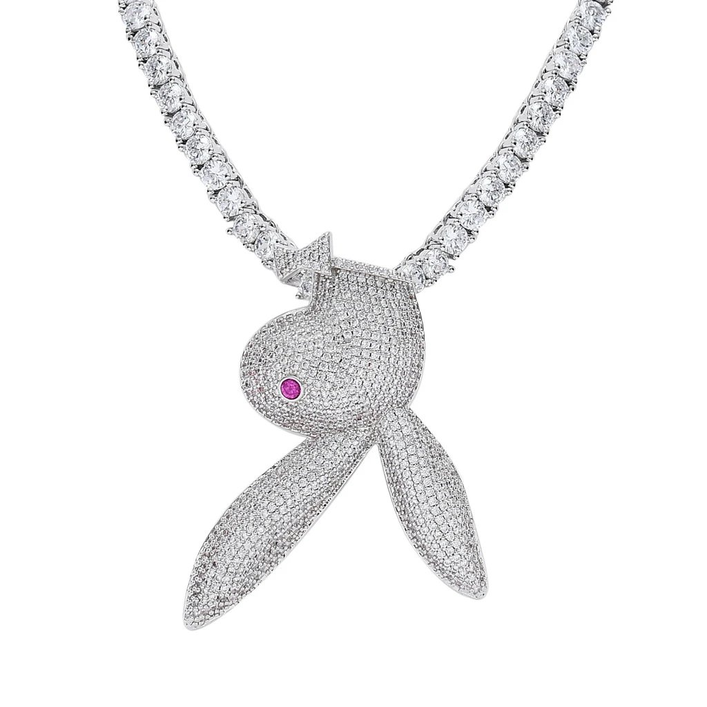 Solid Micro-set Zirconium Men's Hip-hop Necklace