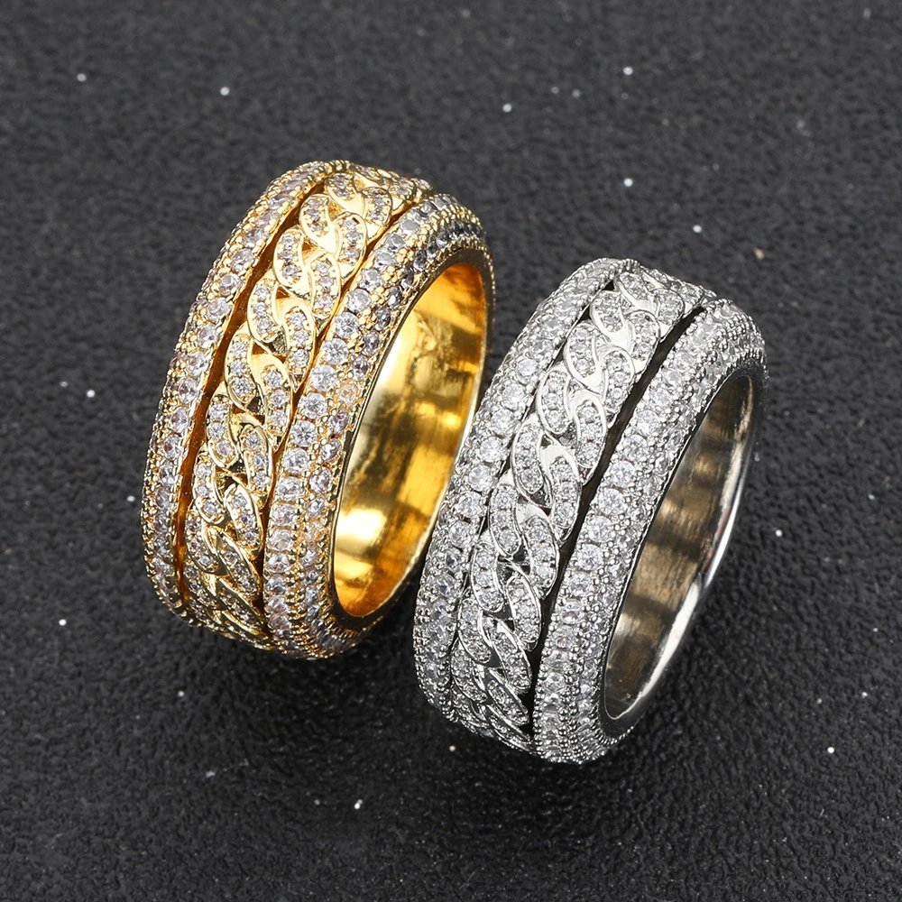 Full-diamond Ring Zircon Jewelry